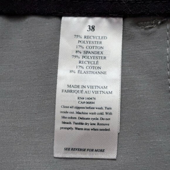 Faherty All Day 1.0 Shorts Mens Size 38 Drawstring 9" Inseam Stretch Gray - Picture 5 of 6